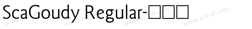 ScaGoudy Regular字体转换